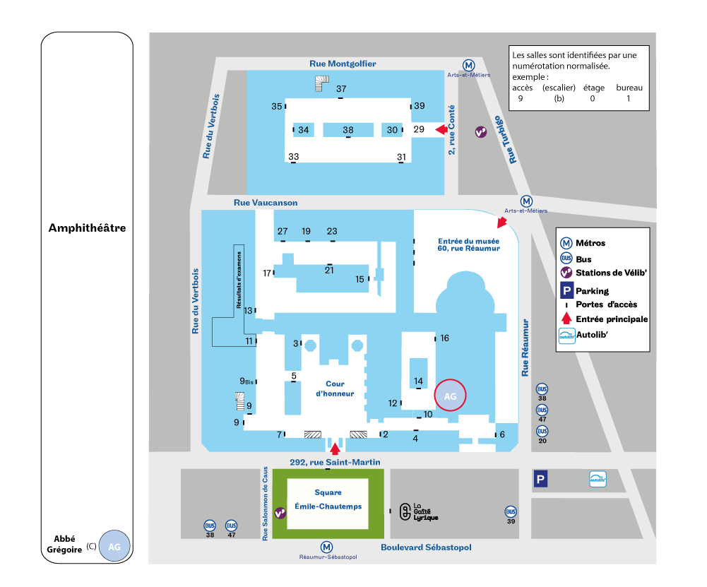 Amphi Abbé Grégoire (C) plan Amphi Abbé Grégoire (C) plan